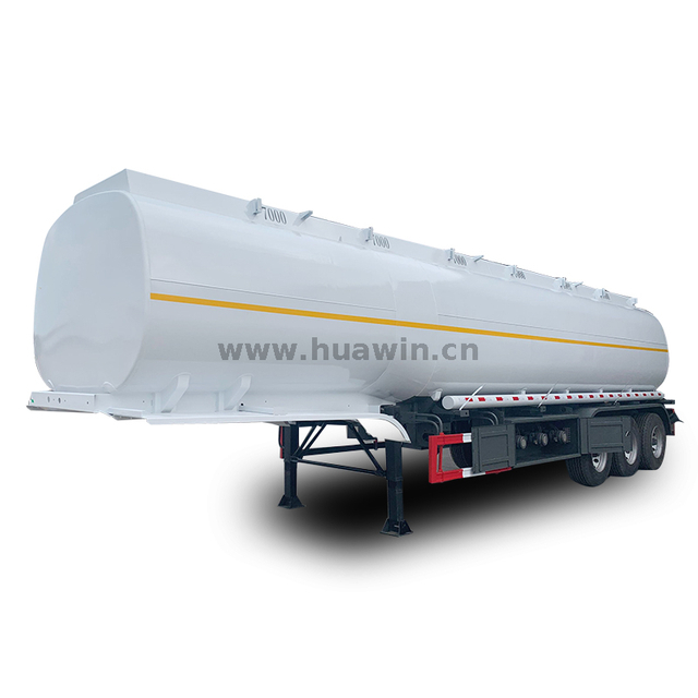 Semi-remorque de réservoir de carburant Sinotruk Huawin 38 CBM