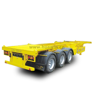 3 essieux 40 pi / 20 pi 45 tonnes semi-remorque squelettique 
