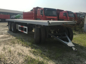 40 pieds trois alxes Récipient Remorque de traction