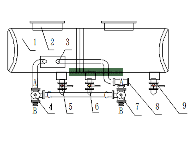 CIMC 3 essieux 46000 litres de remorque-citerne en alliage d'aluminium-3