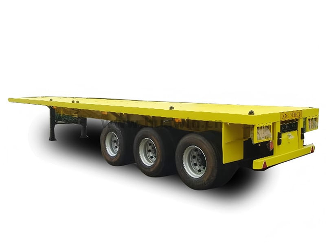 Remorque de récipient à plateau à axe Sinotruk