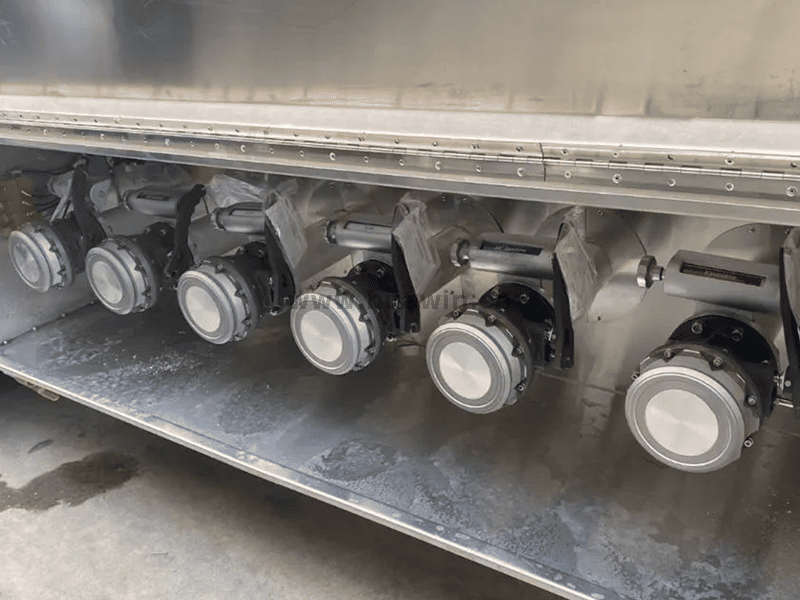 CIMC 3 essieux 46000 litres de remorque-citerne en alliage d'aluminium-9