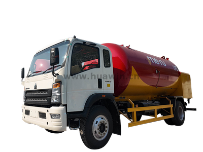 Sinotruk Howo 4x2 LPG Tank à gaz bobtail Truck 8-15m3