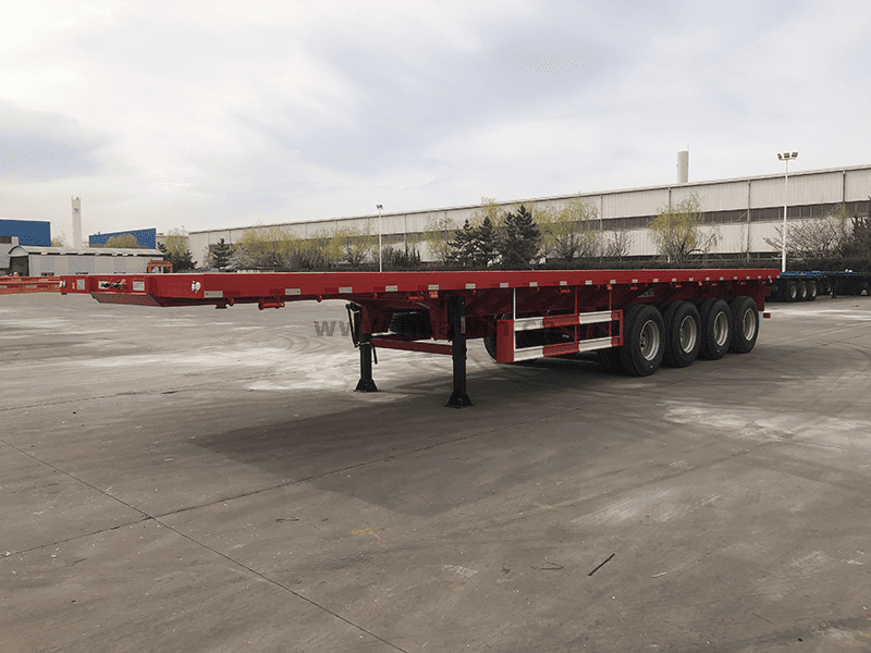 4 essieux semi-remorque à plat à plat 1