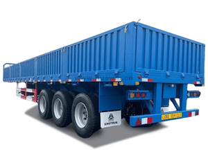 Sinotruk à 3 axes lourds transport transport van Cargo semi-remorque