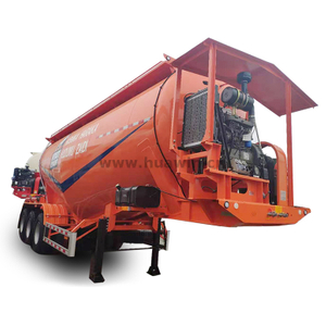 Sinotruk 3 essieux V Type de ciment en vrac Semi-remorque