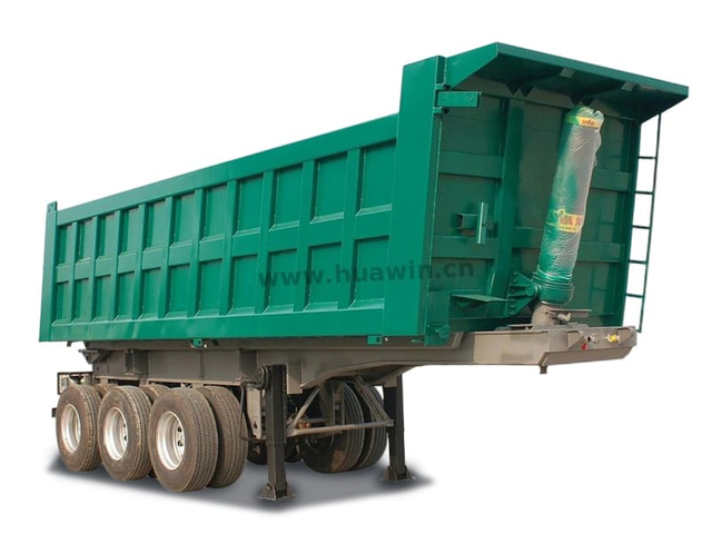 Sinotruk 3 aaux à bascule de basculement semi-remorque