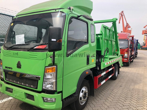 Sinotruk Howo 4x2 Swing Bras Garbage Tamin -5cbm