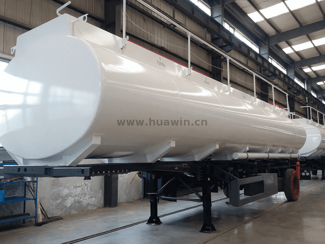 Axes CIMC 3 46000 litres de remorque-citerne en acier au carbone