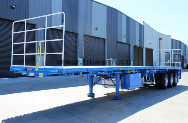 Made en Chine 3 essieux semi-remorque à plat pour l'Australie