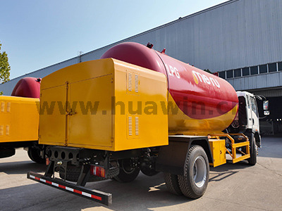 Sinotruk Howo 4x2 LPG Tank à gaz bobbtail Truck 8-10m3 5ton