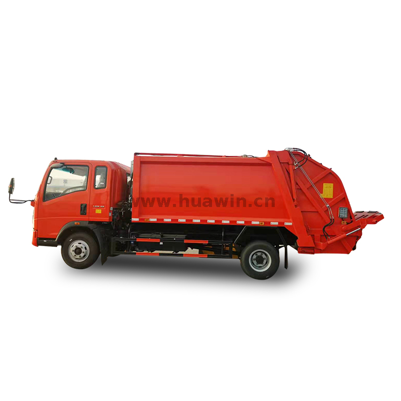 Camion compacteur de déchets SINOTRUK HOWO 4X2 -8CBM