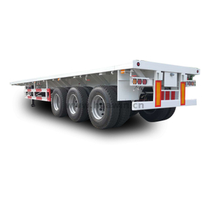 Sinotruk 3 essieux semi-remorque à plat de 40 pieds avec broche Kost King