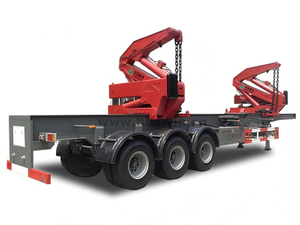 Sinotruk 3 essieux 20gp / 40HQ Randonnée de grue latérale