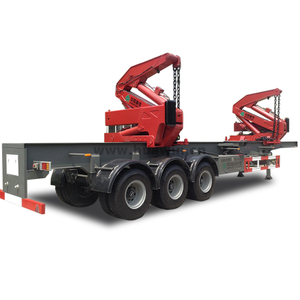 Sinotruk 3 essieux 20gp / 40HQ Randonnée de grue latérale