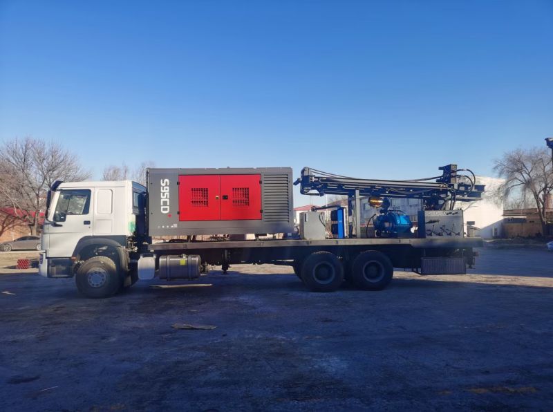 Camion de plate-forme de forage de puits d'eau SINOTRUK 6X6 CDC-600K 600m