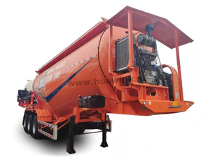 Sinotruk 3 essieux V Type de ciment en vrac Semi-remorque